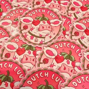 10 Dutch Bros Cow stickers Feb 24 drop